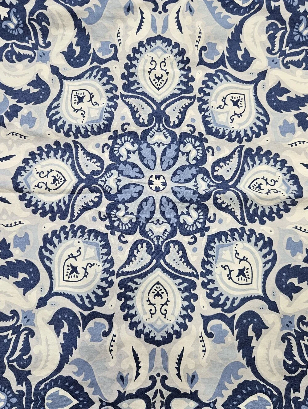 Ralph Lauren Porcelain Blue Medallion STD Pillow Shams Cotton Mandala Set of 2